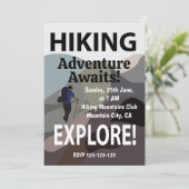 Wandelen Ontdek bergen Avontuur Wandelliefhebbers Kaart (Staand voorkant)