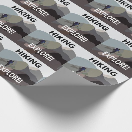 Wandelen Ontdek Bergen Wandelen Cadeaupapier (Hoek)