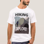 Wandelen Ontdek Bergen Wandelen T-shirt (Voorkant)