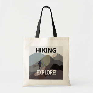 Wandelen Ontdek Bergen Wandelen Tote Bag