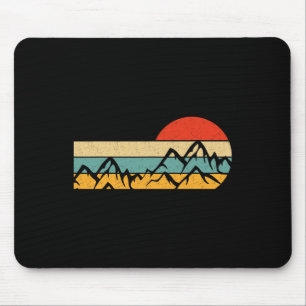 Wandelen Ontwerp Mannen Bos Retro Buiten Berg W Muismat