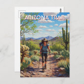 Wandelen op de Arizona Trail Briefkaart (Voorkant / Achterkant)