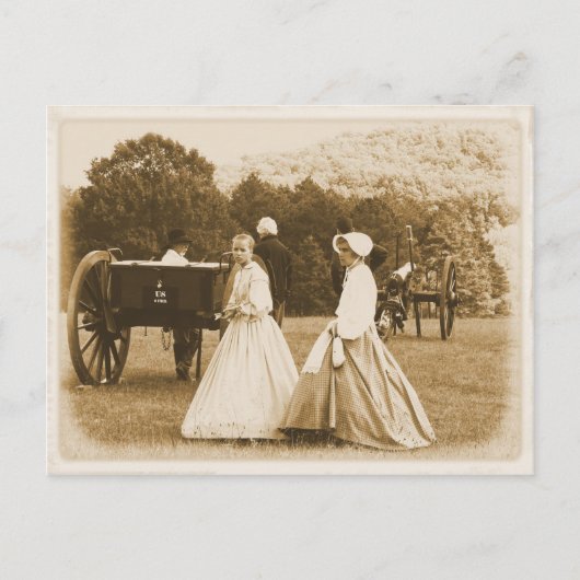 Wandelen op het slagveld briefkaart (Voorkant)