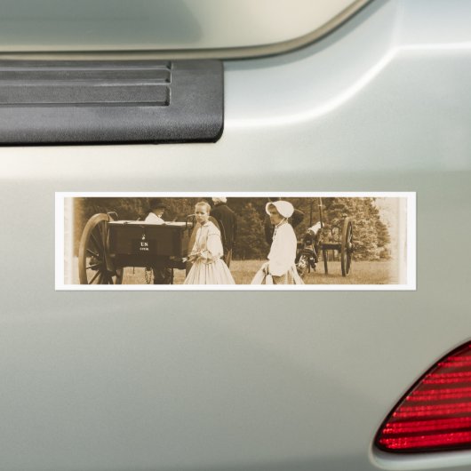 Wandelen op het slagveld bumpersticker (Op auto)