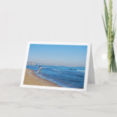 Wandelen op Malvarossa-strand, Valencia, Spanje Kaart (Voorkant)