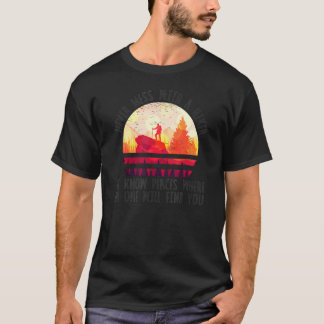 Wandelen Outdoor Hike nooit rommelen met een wande T-shirt