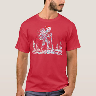 Wandelen Outdoor Kerst Outfit Santa Hat T-shirt