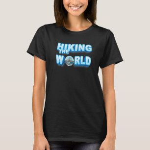Wandelen over de wereld Je eigen planeet aarde 4 T-shirt