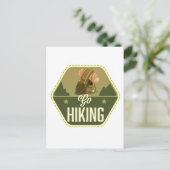 Wandelen Patch Briefkaart (Staand voorkant)