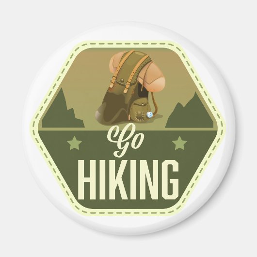 Wandelen Patch Magneet (Voorkant)