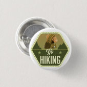Wandelen Patch Ronde Button 3,2 Cm (Voorkant /achterkant)