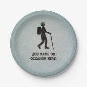 Wandelen - Rambler op avontuur - jouw tekst Papieren Bordje (Voorkant)