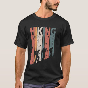 Wandelen Reizen Retro Berg Wandelaar Reiziger Berg T-shirt