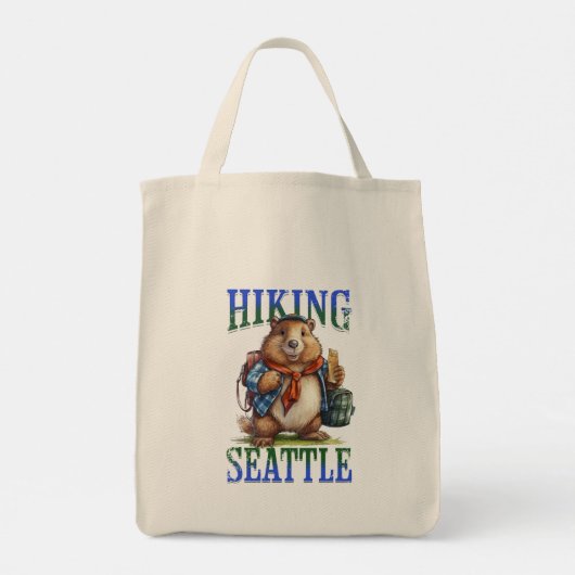 Wandelen Seattle Canvas tas (Achterkant)
