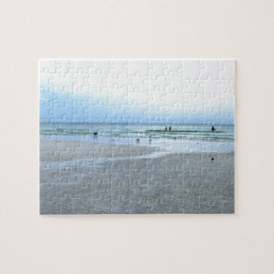Wandelen Siesta Keys Langs Het Getijde Legpuzzel