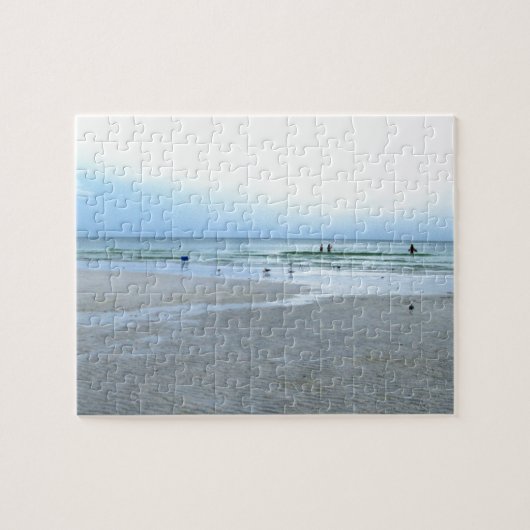 Wandelen Siesta Keys Langs Het Getijde Legpuzzel (Horizontaal)