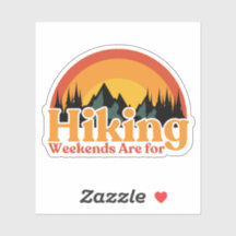 Wandelen Sticker, Weekends zijn voor wandelen