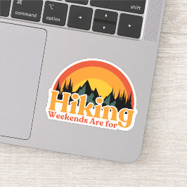 Wandelen Sticker, Weekends zijn voor wandelen Sticker