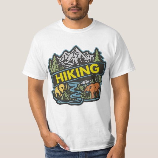 Wandelen T-shirt ontwerp (Voorkant)