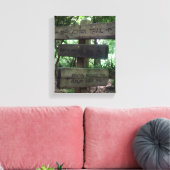 Wandelen Trail Sign Post op Canvas Afdruk (Insitu (Woonkamer))