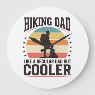 Wandelen Vader Vintage Koeler T-shirt Ontwerp_1 Grote Klok