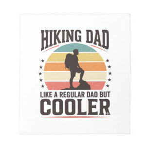 Wandelen Vader Vintage Koeler T-shirt Ontwerp_1 Notitieblok