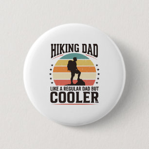 Wandelen Vader Vintage Koeler T-shirt Ontwerp_1 Ronde Button 5,7 Cm