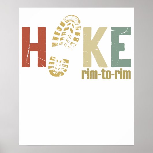 Wandelen van rand tot rand grappig kamperen 2 poster (Voorkant)