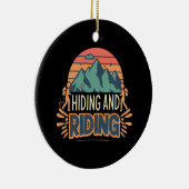 Wandelen waar reizen avonturen worden keramisch ornament (Rechts)