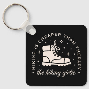 Wandelen wandelaar meisje grappige hike quotes sleutelhanger