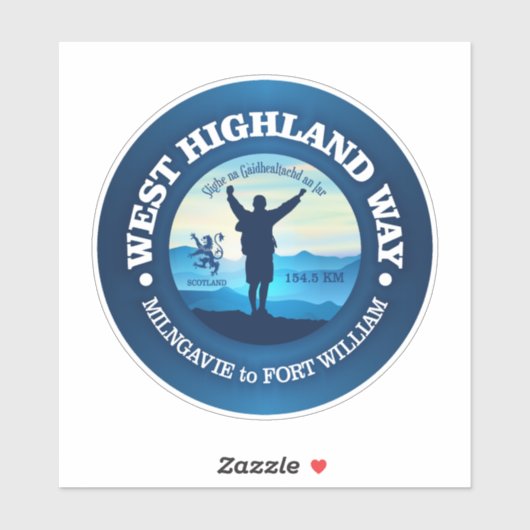 Wandelen (West Highland Way) Sticker (Vel)