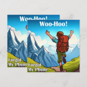Wandelen Woo-Hoo Mijn telefoon vergeten (Voorkant / Achterkant)