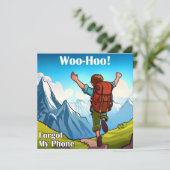 Wandelen Woo-Hoo Mijn telefoon vergeten (Staand voorkant)
