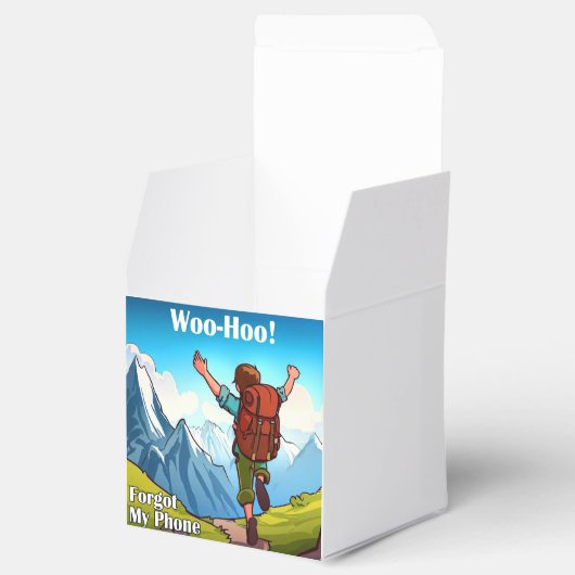 Wandelen Woo-Hoo Mijn telefoon vergeten Bedankdoosjes (Geopend)