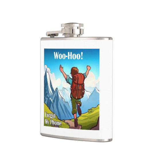 Wandelen Woo-Hoo Mijn telefoon vergeten Heupfles (Links)