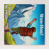 Wandelen Woo-Hoo Mijn telefoon vergeten Legpuzzel (Horizontaal)