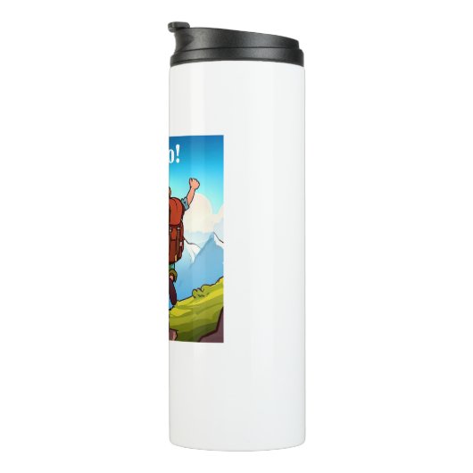 Wandelen Woo-Hoo Mijn telefoon vergeten Thermosbeker (Geroteerd rechts)