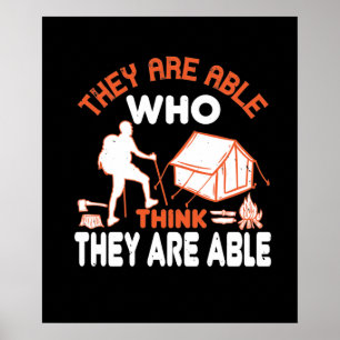 Wandelen - Ze zijn in staat wie denken dat ze in s Poster