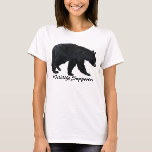 Wandelen Zwart Beer Dierenvriend Shirt