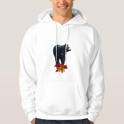 Wandelen Zwart Beer Dierenvriend Shirt (Voorkant)