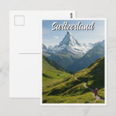 Wandelen Zwitserland Matterhorn Briefkaart (Voorkant / Achterkant)