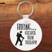 Wandelend, goedkoper dan therapie sleutelhanger (Voorkant)