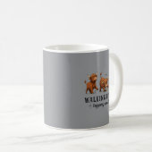 Wandelend Grafisch Element Koffiemok (Voorkant rechts)
