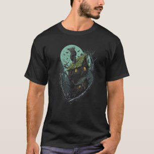 Wandelend huis op kippenpoten Slavische folklore B T-shirt