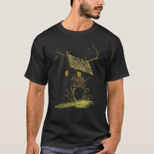 Wandelend Huis op Kippenpoten Slavische folklore T-shirt