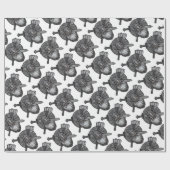 wandelend man germanic nordic runic cadeaupapier (Vlak)