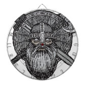 wandelend man germanic nordic runic dartbord (Voorkant)