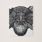 wandelend man germanic nordic runic legpuzzel (Verticaal)