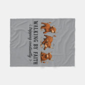 Wandelend ontwerp fleece deken (Voorkant (Horizontaal))