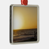 Wandelend op Sunset Metalen Ornament (Rechts)